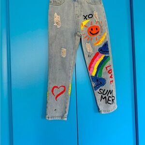 Lola + the boys girls blue jeans